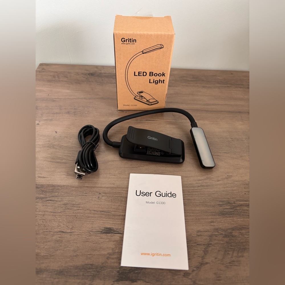 Black LED Reading Light